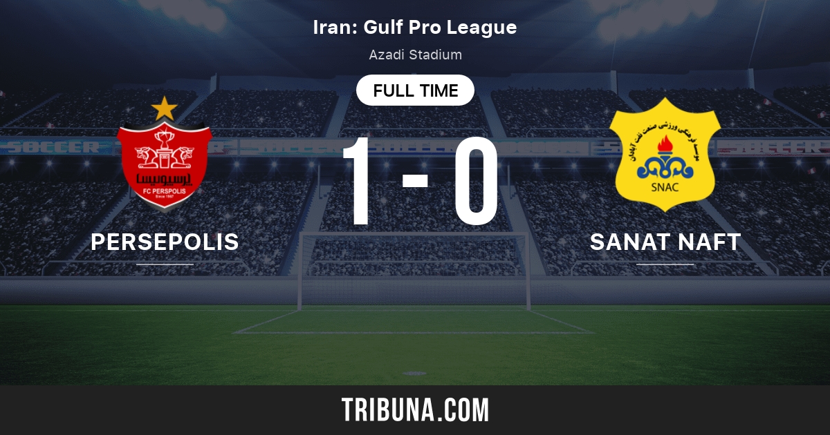 persepolis fc vs sanat naft abadan fc live score stream and h2h results 11 21 2020 preview match persepolis fc vs sanat naft abadan fc team start time tribuna com