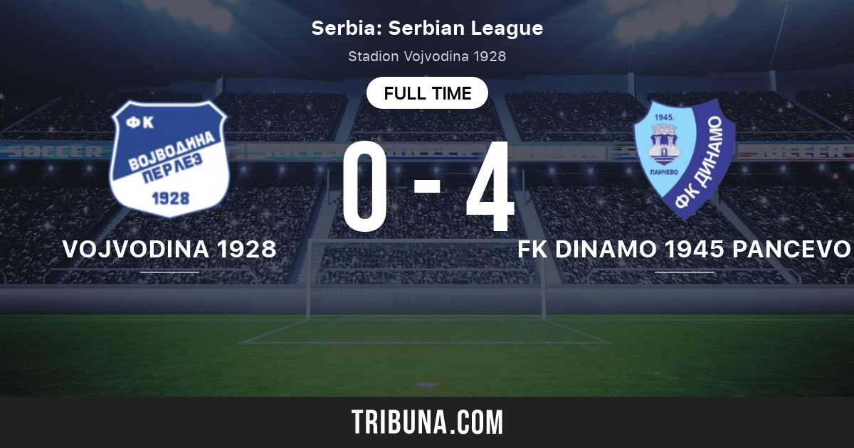Vojvodina 1928 vs FK Dinamo 1945 Pancevo Live Score, Stream and H2H