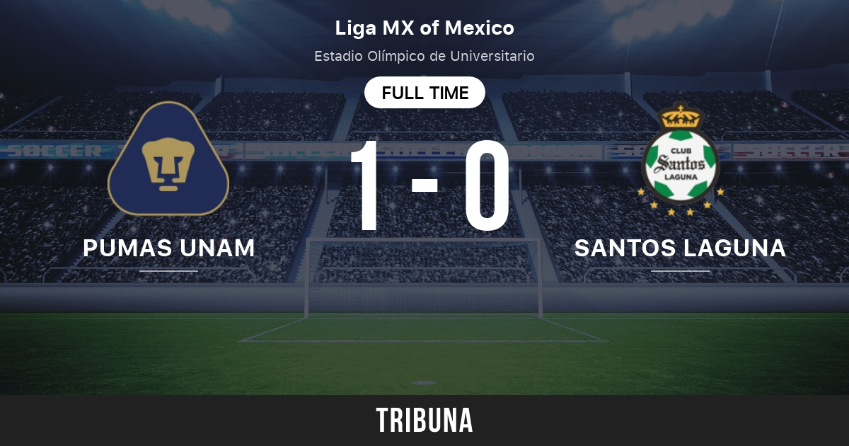 Pumas UNAM vs Santos Laguna: Live Score, Stream and H2H results 8/21/2022.  Preview match Pumas UNAM vs Santos Laguna, team, start time. Tribuna.com