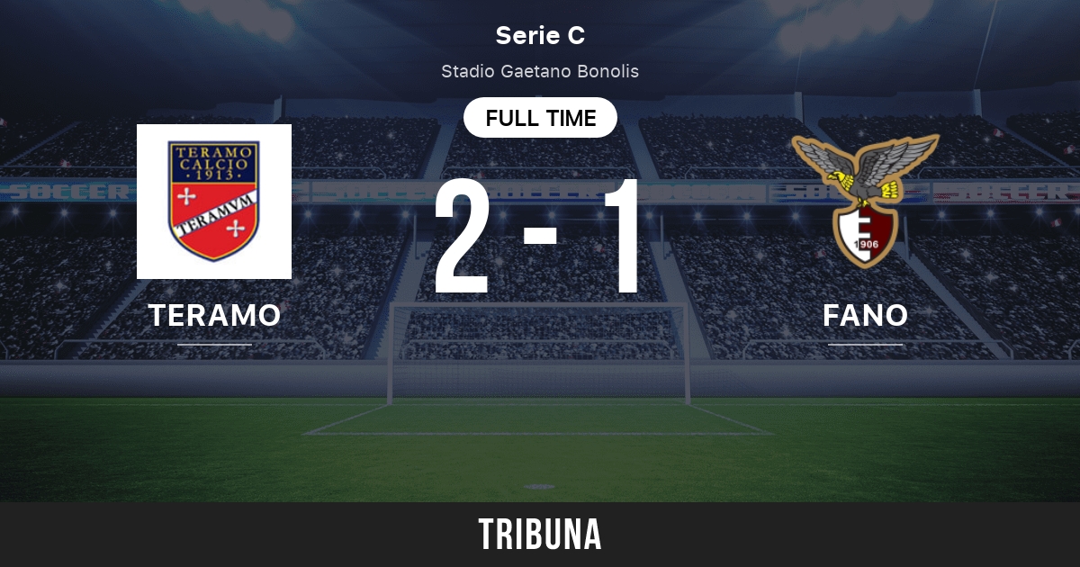 Teramo vs Fano: Score en direct, Stream et résultats H2H 10/17/2018.  Avant-match Teramo vs Fano, équipe, heure de début. Tribuna.com