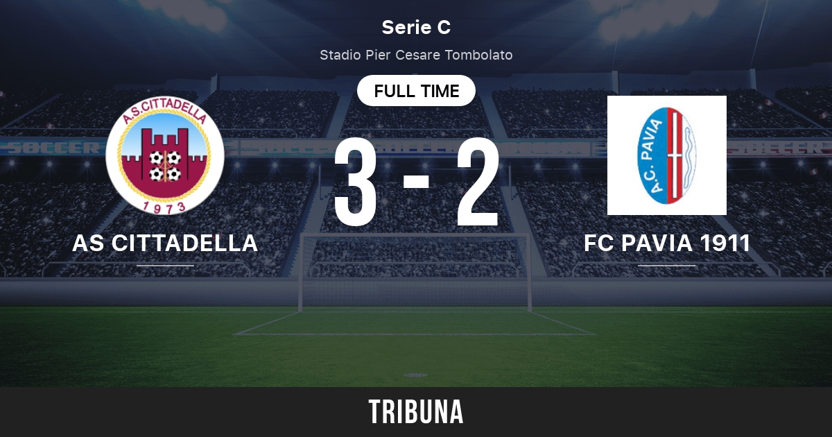 AS Cittadella vs FC Pavia 1911: Head to Head statistics match - 2/15/2016.  Tribuna.com
