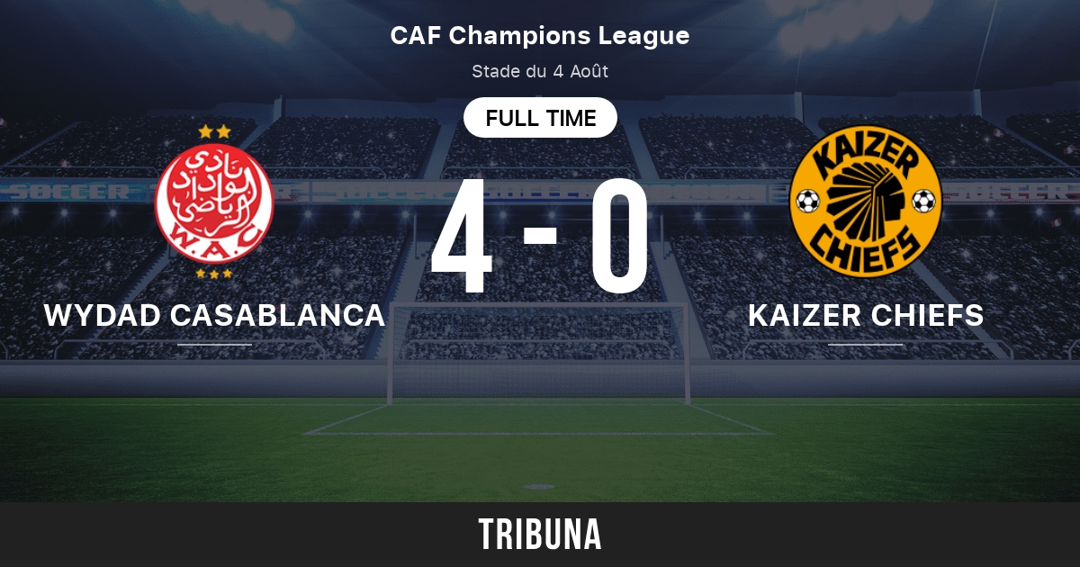 Wydad Casablanca Vs Kaizer Chiefs Live Score Stream And H2h Results 02 28 2021 Preview Match Wydad Casablanca Vs Kaizer Chiefs Team Start Time Tribuna Com