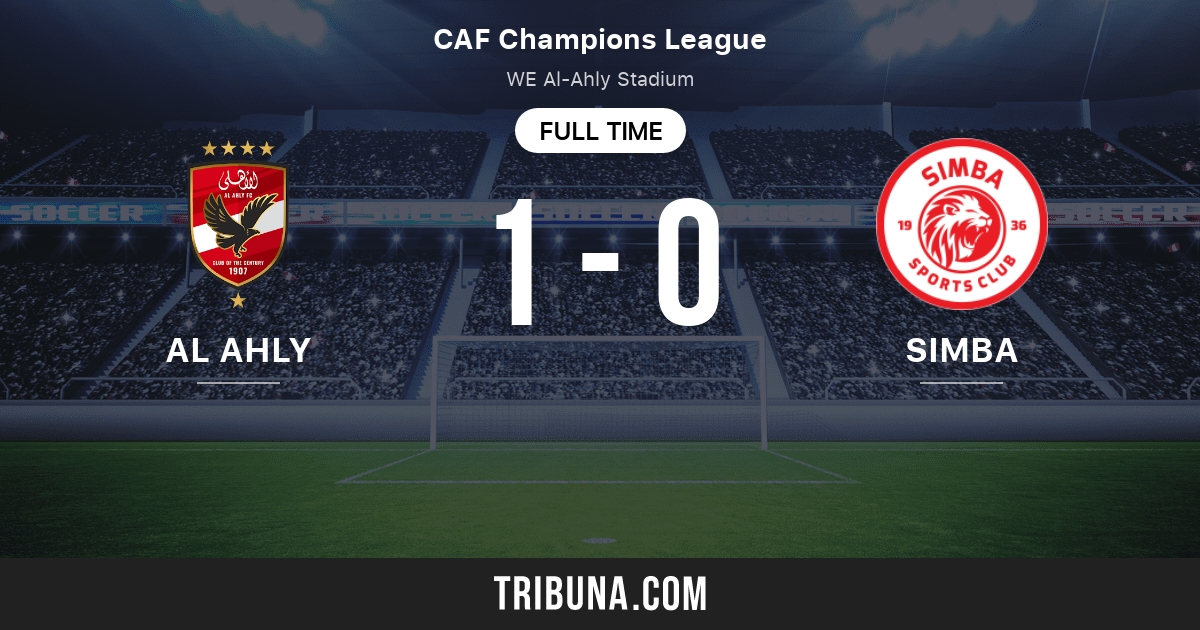 Al Ahly Vs Simba Sc Live Score Stream And H2h Results 04 09 2021 Preview Match Al Ahly Vs Simba Sc Team Start Time Tribuna Com