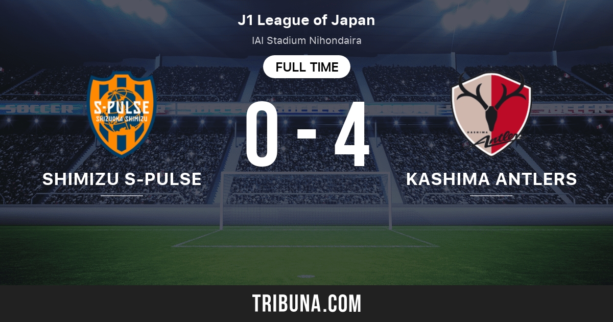 Shimizu S Pulse Vs Kashima Antlers Standings In Japan J1 League 08 25 21