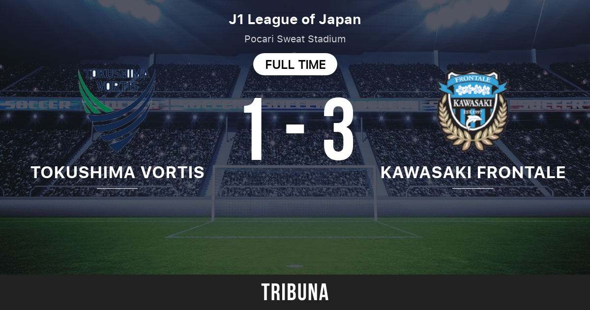 Tokushima Vortis Vs Kawasaki Frontale Standings In Japan J1 League 09 18 21