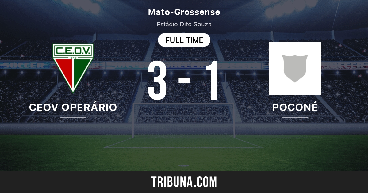 Ceov Operario Vs Pocone Head To Head Statistics Match 04 01 21 Tribuna Com Ceov Operario Vs Pocone Head To Head Statistics Match 04 01 21 Tribuna Com