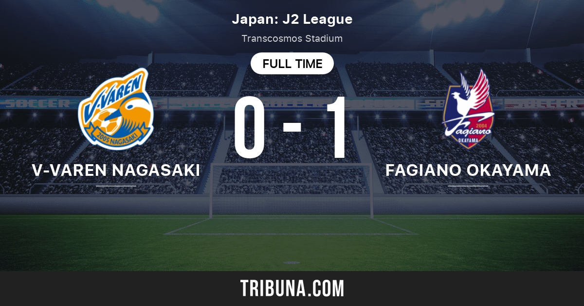 V Varen Nagasaki Vs Fagiano Okayama Standings In J League 2 11 28 21