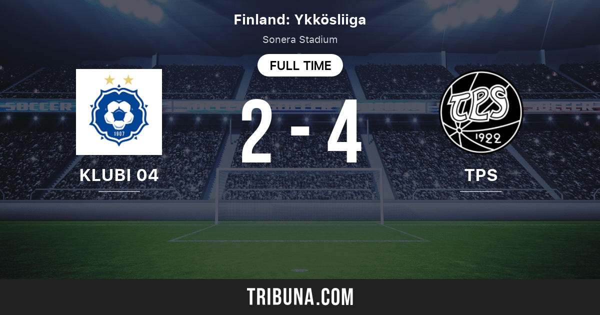 Klubi 04 Vs Tps Live Score Stream And H2h Results 09 19 21 Preview Match Klubi 04 Vs Tps Team Start Time Tribuna Com Klubi 04 Vs Tps Live Score Stream And H2h Results 09 19 21 Preview Match Klubi 04 Vs Tps Team Start Time Tribuna Com