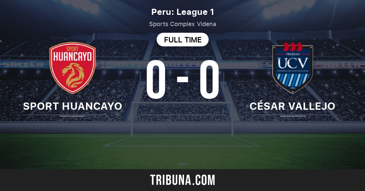 Sport Huancayo Vs Universidad Cesar Vallejo Live Score Stream And H2h Results 05 02 2021 Preview Match Sport Huancayo Vs Universidad Cesar Vallejo Team Start Time Tribuna Com