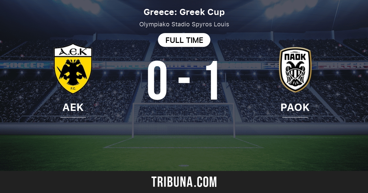 AEK Athens vs PAOK: Live Score, Stream and H2H results 04/07/2021. Preview  match AEK Athens vs PAOK, team, start time. Tribuna.com