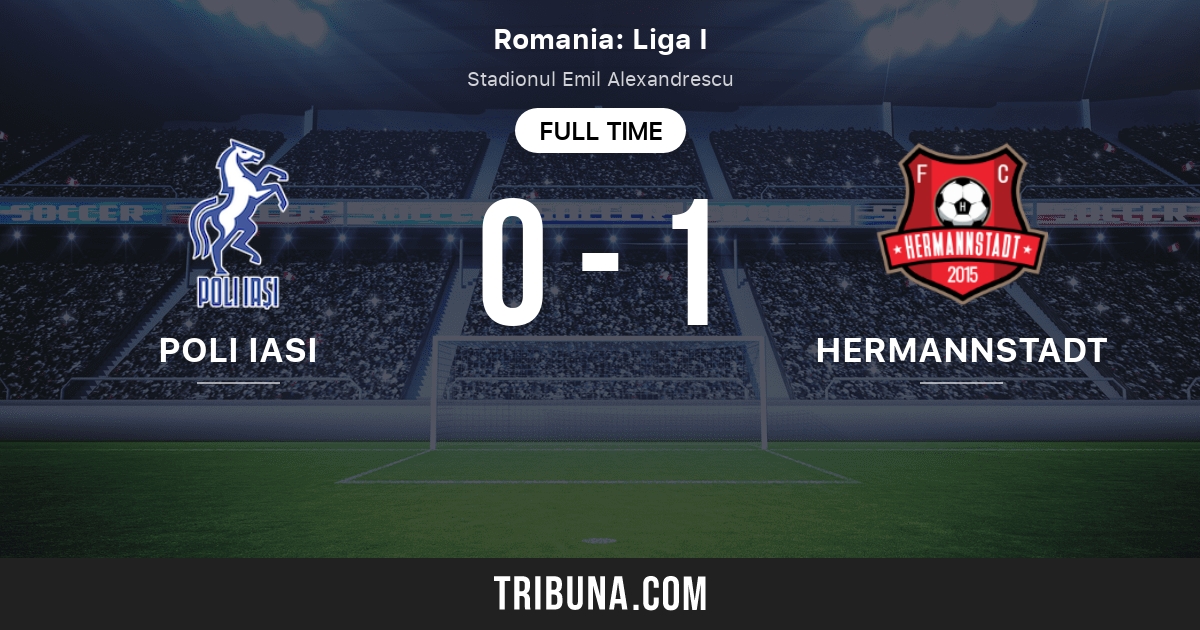 AFC Hermannstadt vs Csm Politehnica Iasi: Live Score, Stream and H2H  results 11/24/2023. Preview match AFC Hermannstadt vs Csm Politehnica Iasi,  team, start time.