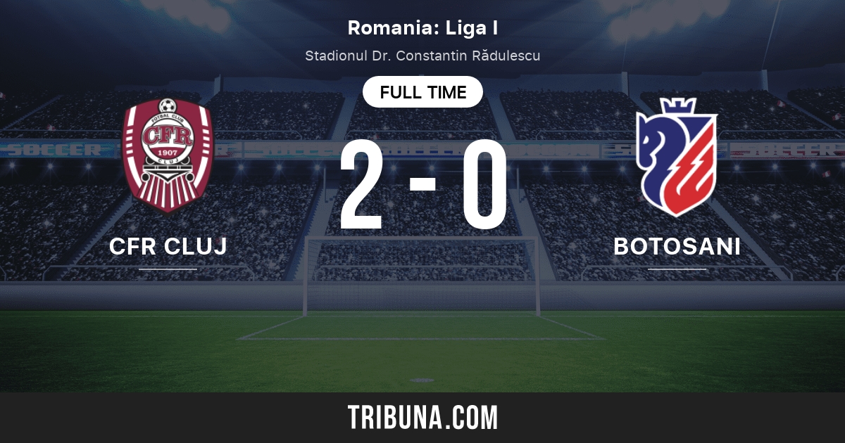 Cfr Cluj Vs Fc Botosani Live Score Stream And H2h Results 04 28 2021 Preview Match Cfr Cluj Vs Fc Botosani Team Start Time Tribuna Com