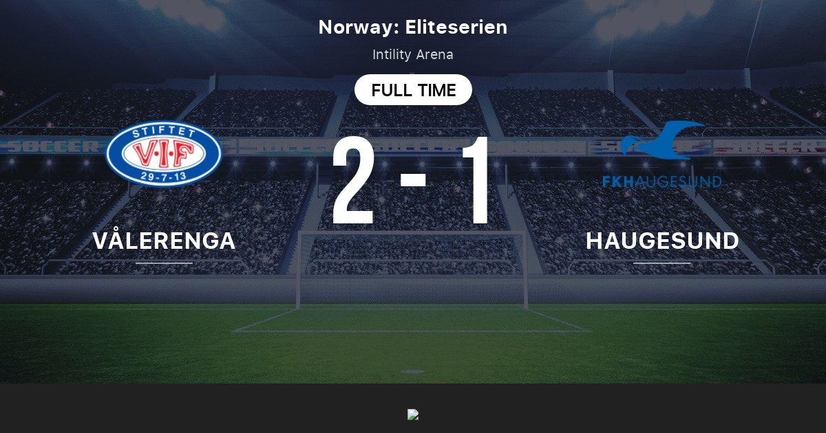 haugesund vs vålerenga prediction