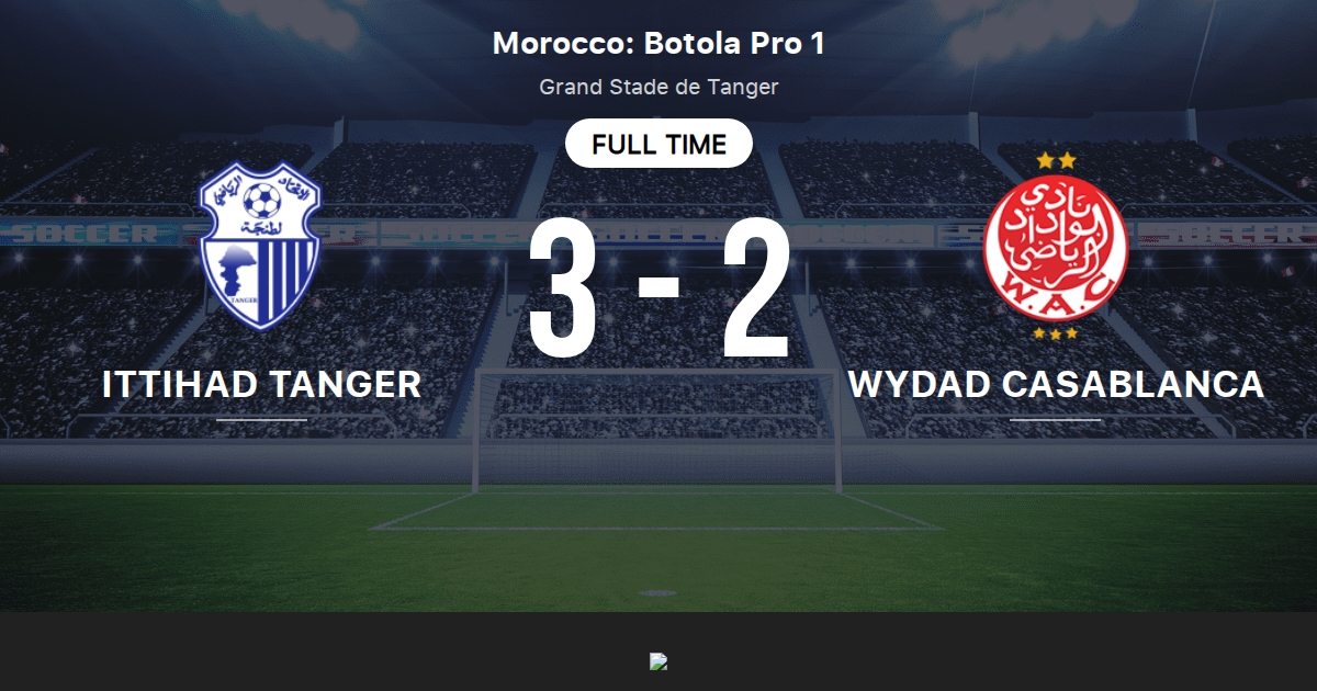 Ittihad Tanger Vs Wydad Casablanca Live Score Stream And H2h Results 04 25 21 Preview Match Ittihad Tanger Vs Wydad Casablanca Team Start Time Tribuna Com