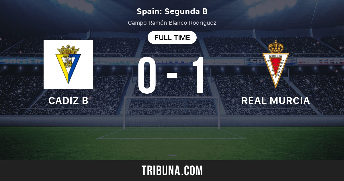 Cadiz B vs Real Murcia Live Score, Stream and H2H results 5/2/2021. Preview match Cadiz B vs