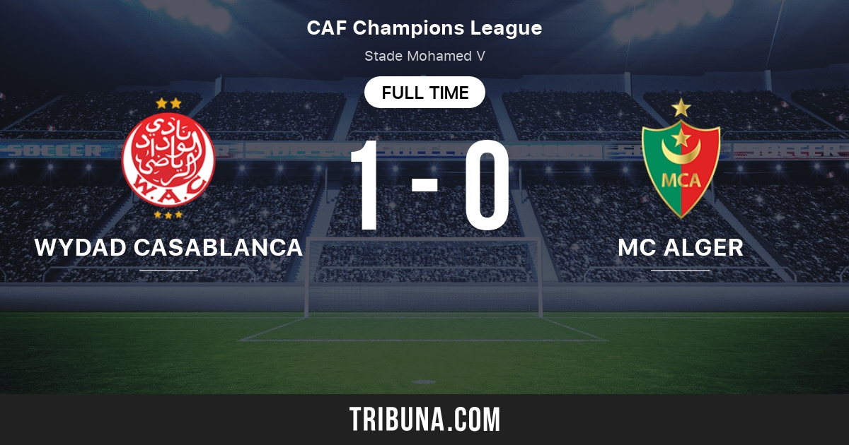 Wydad Casablanca Vs Mc Alger Standings In Caf Champions League 05 22 21 Wydad Casablanca Vs Mc Alger Standings In Caf Champions League 05 22 21