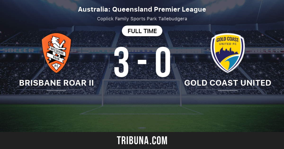 Brisbane Roar Ii Vs Gold Coast United Live Score Stream And H2h Results 9 6 2021 Preview Match Brisbane Roar Ii Vs Gold Coast United Team Start Time Tribuna Com