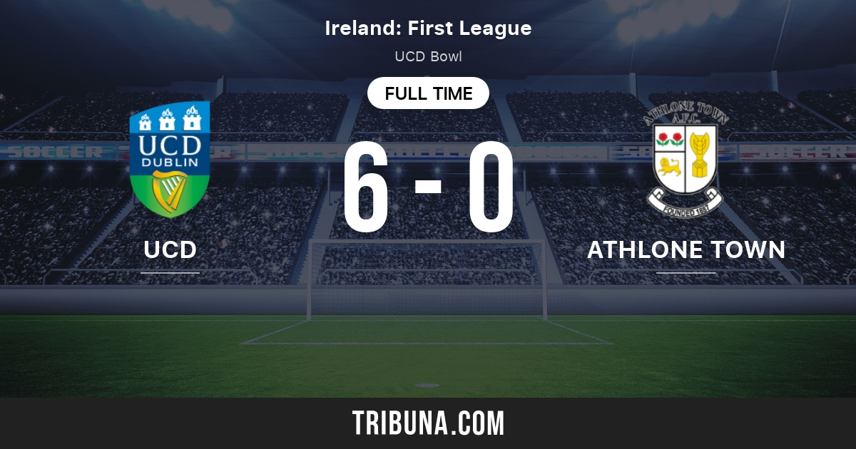 University College Dublin Vs Athlone Town Afc Standings In Ireland First Division 08 13 2021