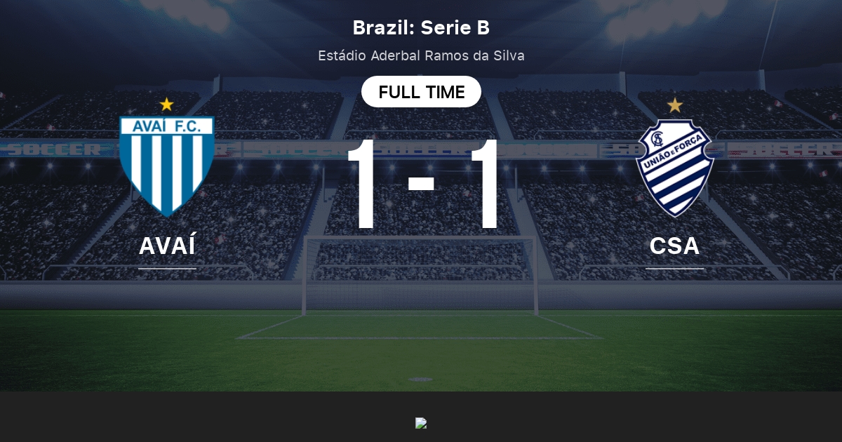 Avai Sc Vs Csa Al Live Score Stream And H2h Results 11 09 2021 Preview Match Avai Sc Vs Csa Al Team Start Time Tribuna Com