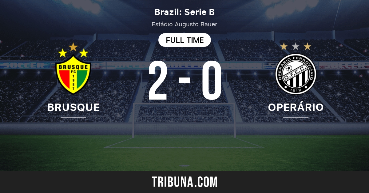 Brusque Sc Vs Operario Pr Live Score Stream And H2h Results 11 20 2021 Preview Match Brusque Sc Vs Operario Pr Team Start Time Tribuna Com