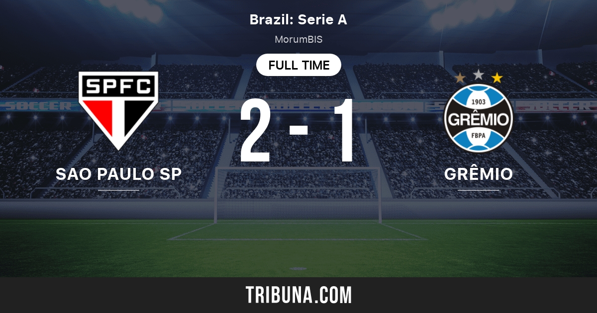 Sao Paulo Sp Vs Gremio Fb Porto Alegrense Live Score Stream And H2h Results 08 15 2021 Preview Match Sao Paulo Sp Vs Gremio Fb Porto Alegrense Team Start Time Tribuna Com