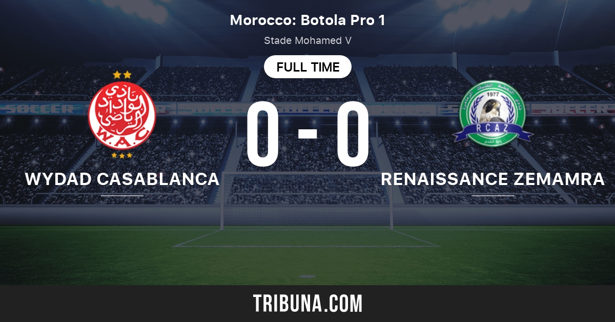 Wydad Casablanca Vs Renaissance Ezzmamra Live Score Stream And H2h Results 06 16 21 Preview Match Wydad Casablanca Vs Renaissance Ezzmamra Team Start Time Tribuna Com Wydad Casablanca Vs Renaissance Ezzmamra Live Score Stream And H2h Results 06 16 21 Preview Match Wydad Casablanca Vs Renaissance Ezzmamra Team Start Time Tribuna Com