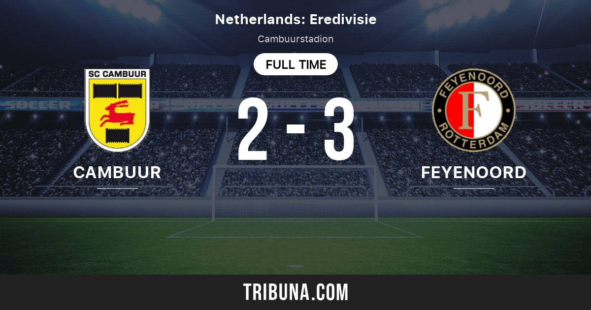 Cambuur Vs Feyenoord Rotterdam Live Score Stream And H2h Results 10 24 2021 Preview Match Cambuur Vs Feyenoord Rotterdam Team Start Time Tribuna Com