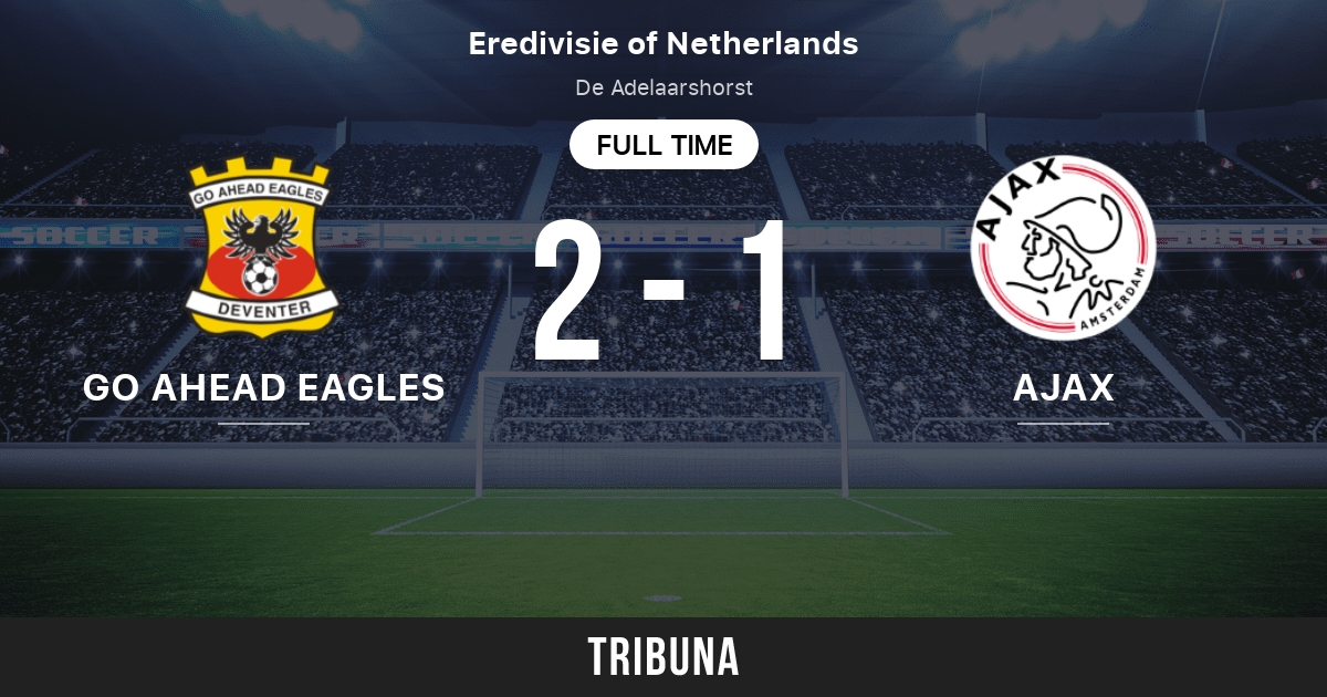 Go Ahead Eagles vs Ajax: Live Score, Stream results 4/2/2023. Preview match Go Ahead Eagles vs Ajax, team, start time. Tribuna.com