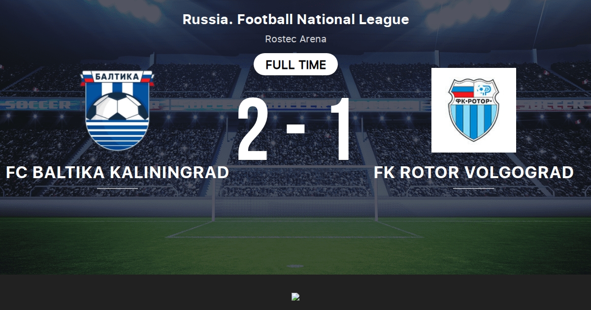 Fc Baltika Kaliningrad Vs Fk Rotor Volgograd Live Score Stream And H2h Results 11 21 21 Preview Match Fc Baltika Kaliningrad Vs Fk Rotor Volgograd Team Start Time Tribuna Com