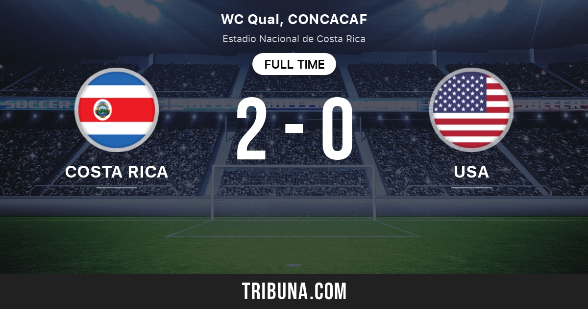 Costa Rica Vs Usa Live Score Stream And H2h Results 03 30 2022 Preview Match Costa Rica Vs Usa Team Start Time Tribuna Com