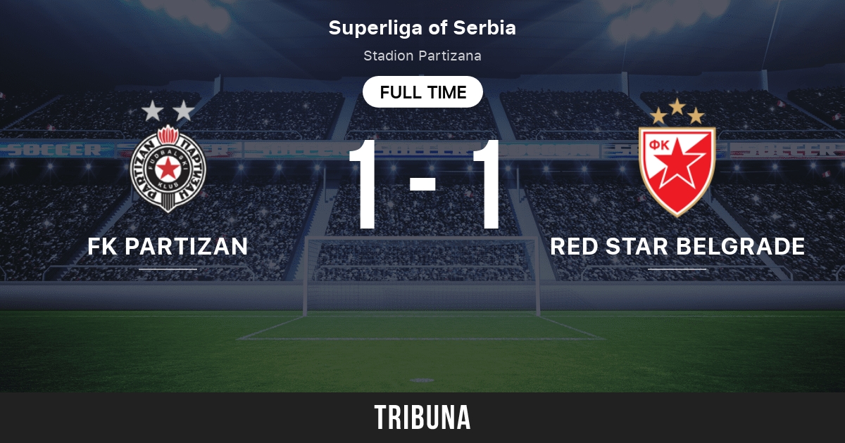 FK Partizan vs Red Star Belgrade: Head to Head statistics match -  9/26/2023. Tribuna.com
