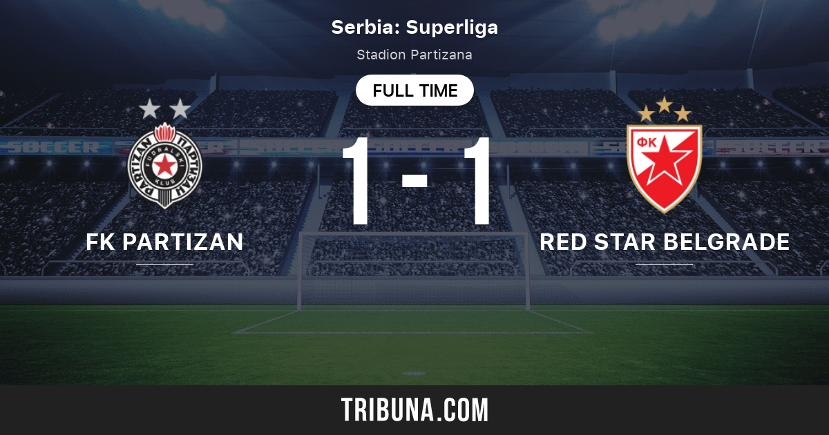 FK Partizan vs Red Star Belgrade: Head to Head statistics match -  9/26/2023. Tribuna.com