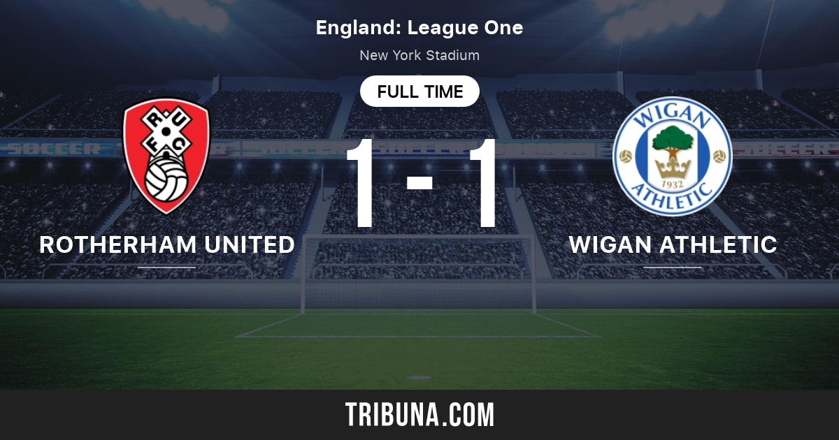 Rotherham United vs Wigan Athletic Live Score, Stream and H2H results