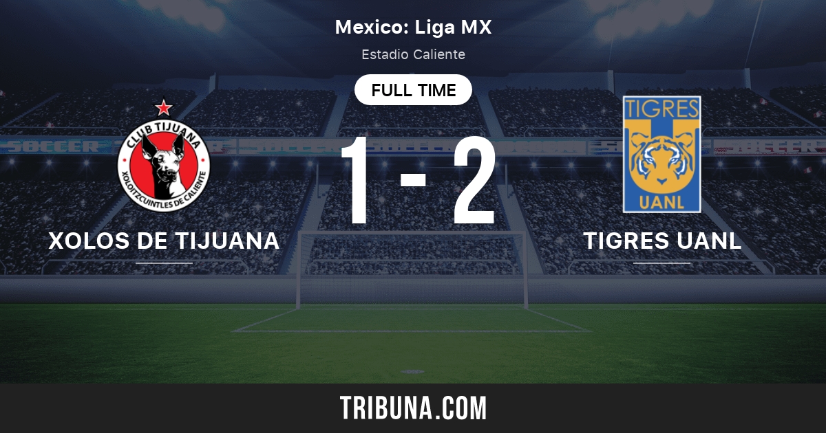Xolos De Tijuana Vs Tigres Uanl Live Score Stream And H2h Results 07 26 2021 Preview Match Xolos De Tijuana Vs Tigres Uanl Team Start Time Tribuna Com