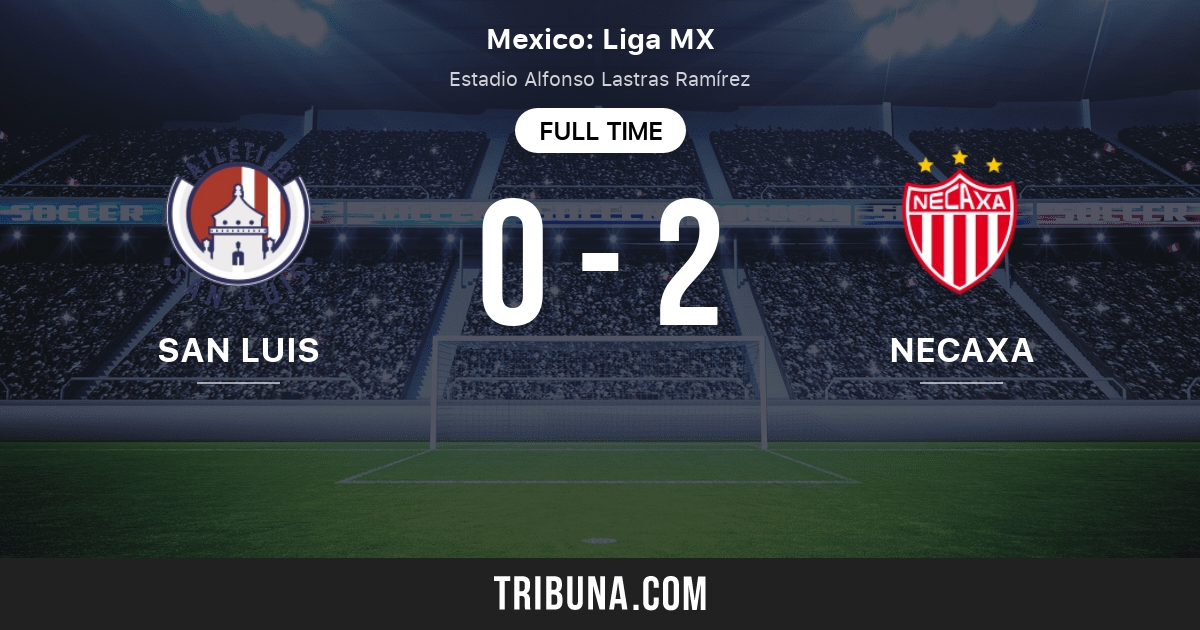 San Luis Vs Necaxa Live Score Stream And H2h Results 08 13 2021 Preview Match San Luis Vs Necaxa Team Start Time Tribuna Com
