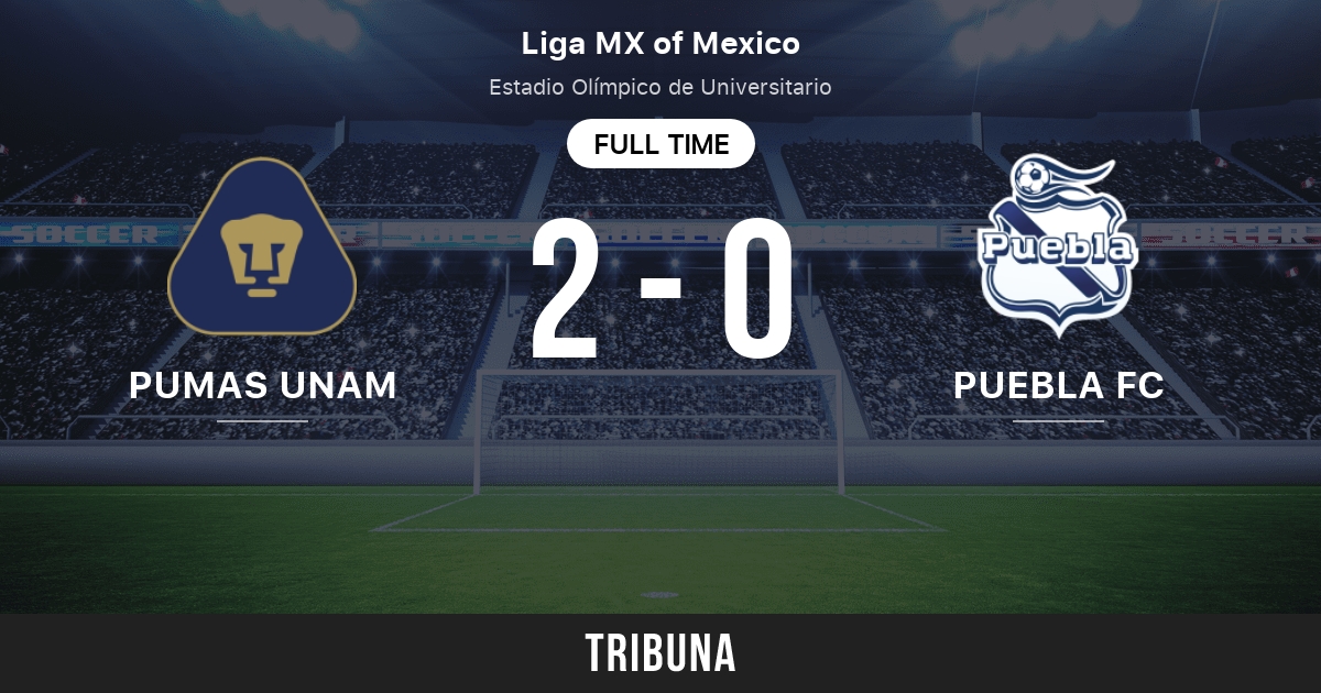 Pumas UNAM vs Puebla FC: Marcador en vivo, Retransmisión y enfrentamientos  directos 3/5/2023. Previsualizar partido Pumas UNAM vs Puebla FC, equipo,  hora de comienzo. Tribuna.com