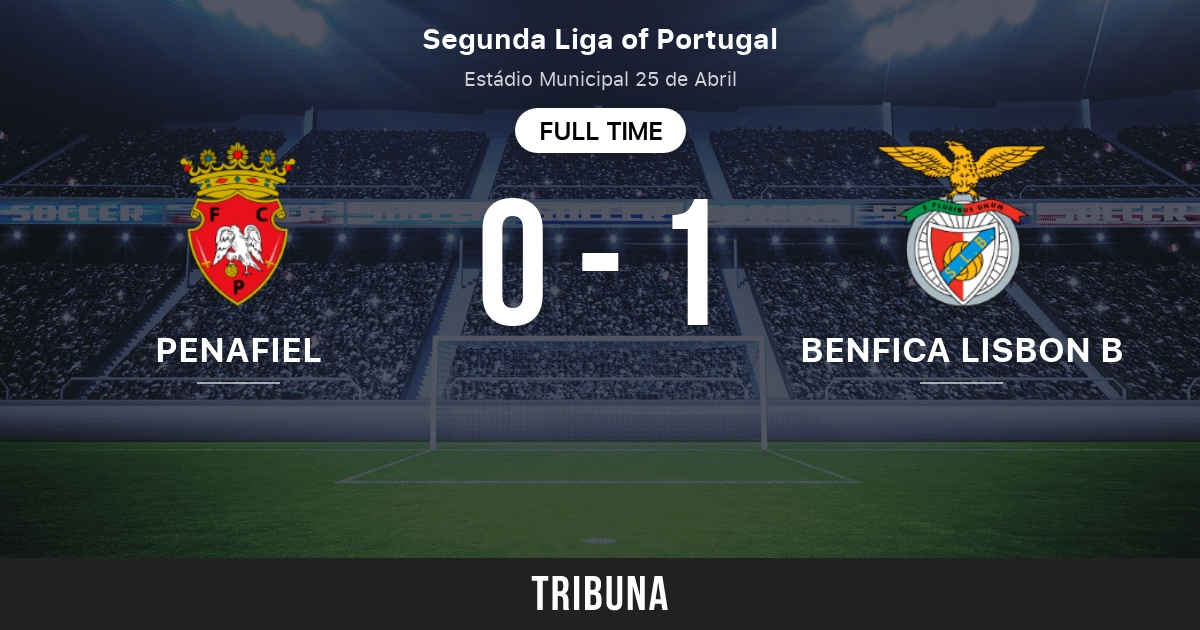 Tabelle: Benfica Gegen Fc Penafiel
