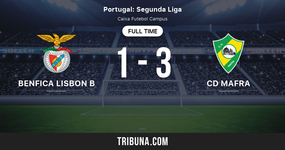 Benfica Lisbon B Vs Cd Mafra Live Score Stream And H2h Results 11 07 2021 Preview Match Benfica Lisbon B Vs Cd Mafra Team Start Time Tribuna Com