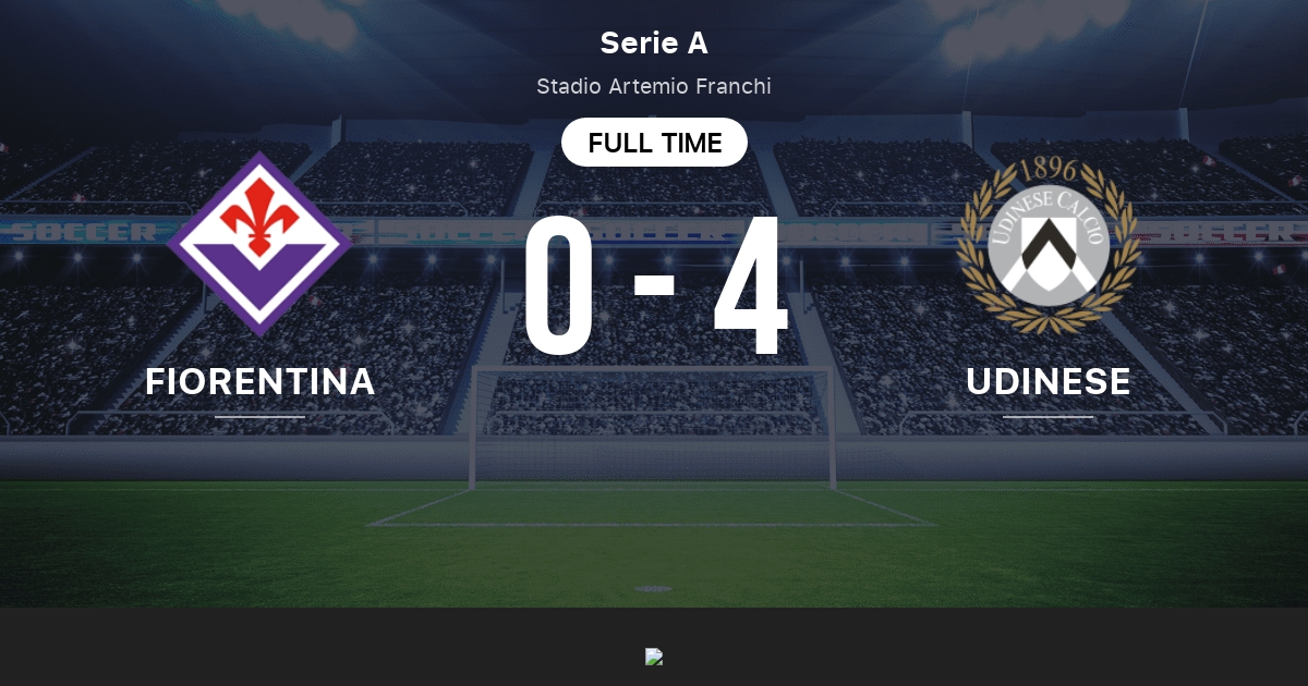 Fiorentina vs Udinese Live Score, Stream and H2H results 4/27/2022