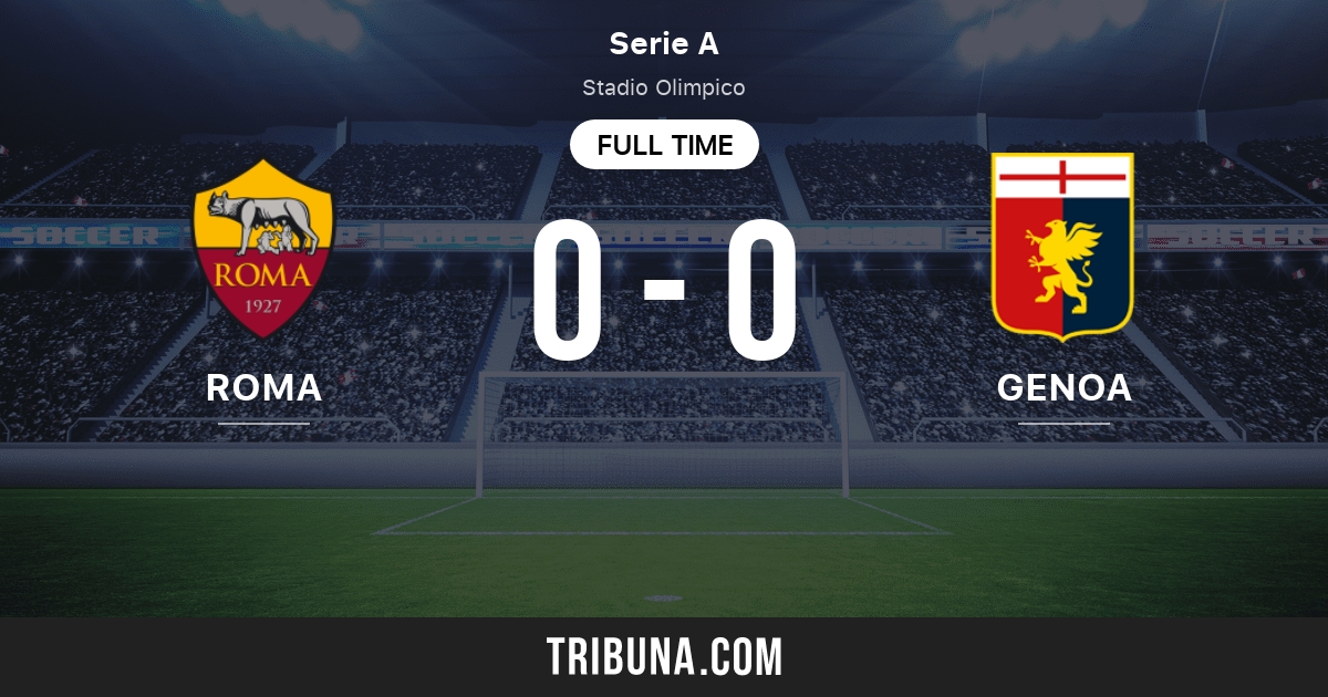 Genoa vs Roma live score, H2H and lineups