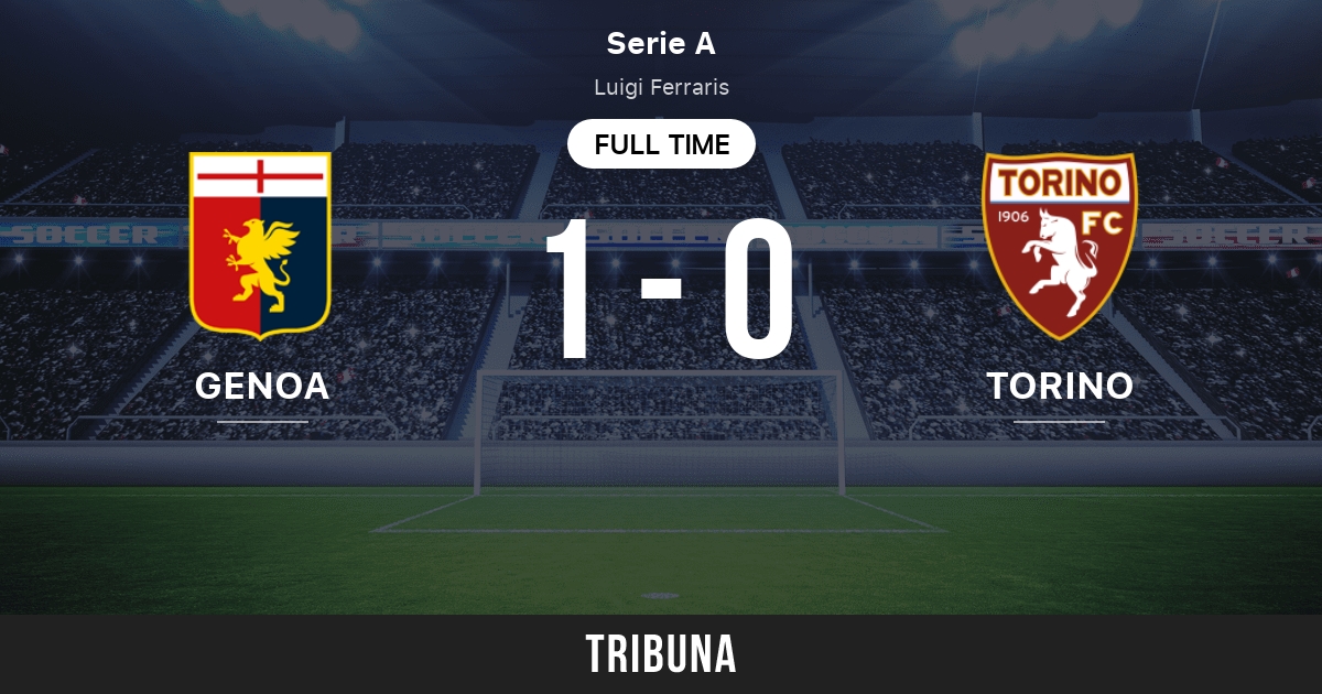 Genoa - Torino placar ao vivo, H2H e escalações