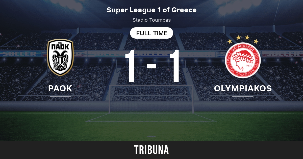 PAOK vs Olympiakos: Live Score, Stream and H2H results 1/30/2022. Preview  match PAOK vs Olympiakos, team, start time. Tribuna.com