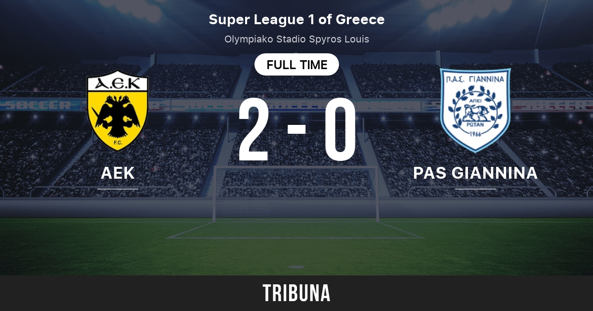 AEK Athens vs PAS Giannina: Live Score, Stream and H2H results 2/20/2022.  Preview match AEK Athens vs PAS Giannina, team, start time. Tribuna.com