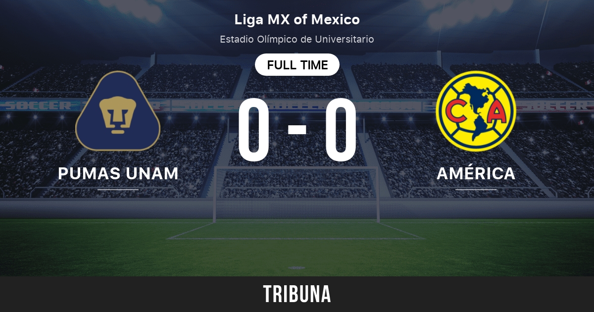 Pumas UNAM vs América: Live Score, Stream and H2H results 8/13/2022.  Preview match Pumas UNAM vs América, team, start time. Tribuna.com