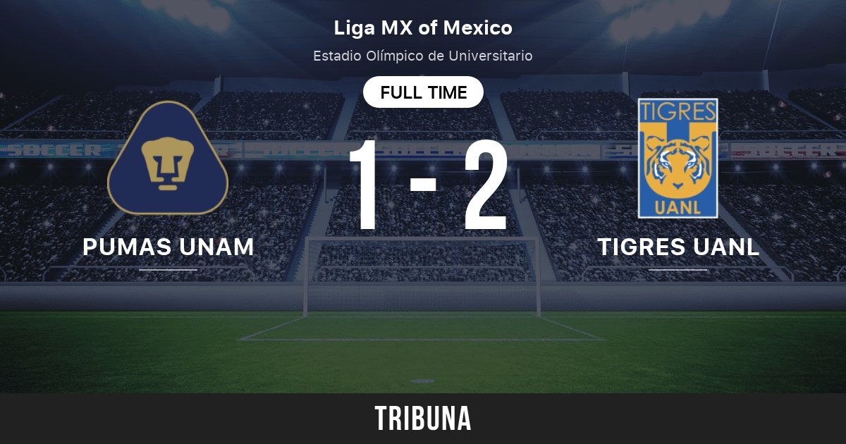 Tigres UANL vs Pumas UNAM: Live Score, Stream and H2H results 2/11/2023.  Preview match Tigres UANL vs Pumas UNAM, team, start time. Tribuna.com