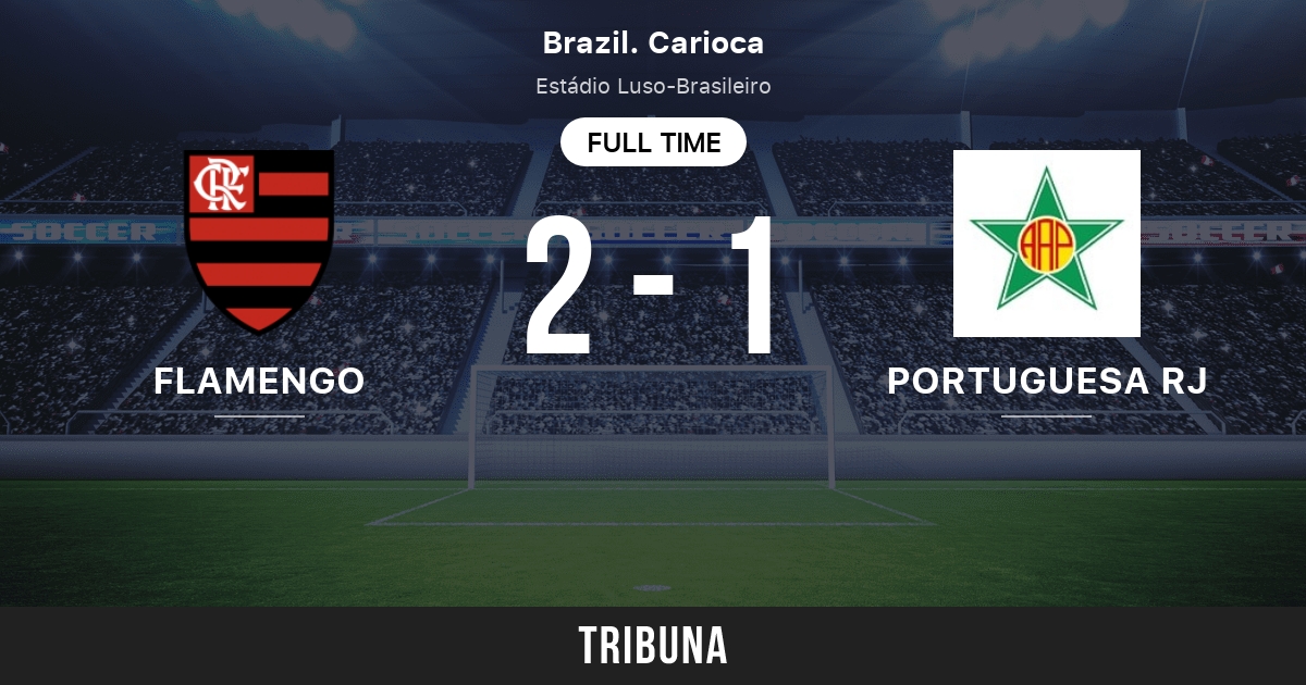 Flamengo RJ vs Portuguesa RJ: Match des statistiques face à face -  1/15/2023. Tribuna.com
