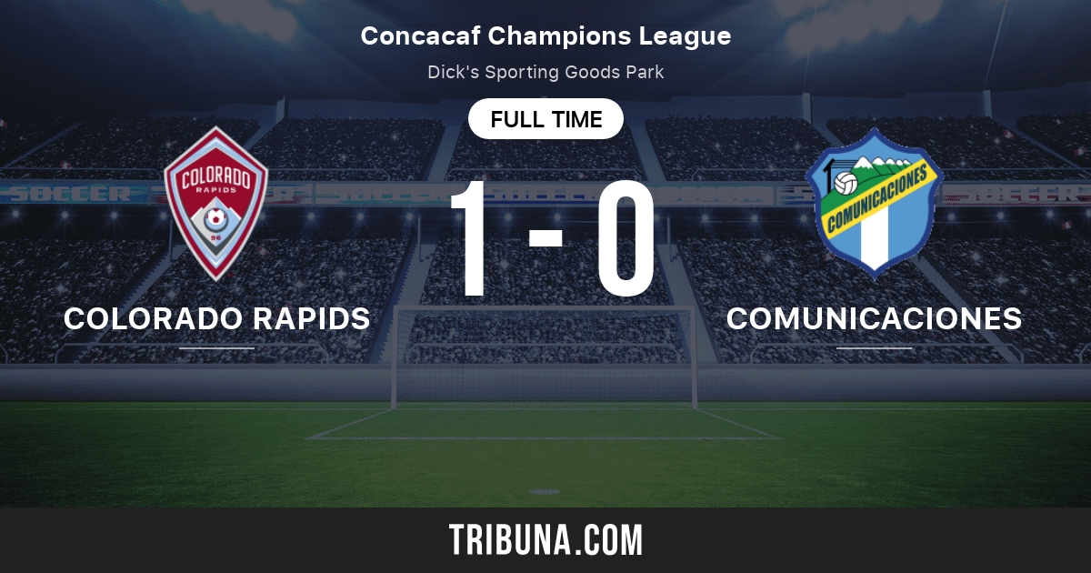 Colorado Rapids vs Comunicaciones Standings in Concacaf