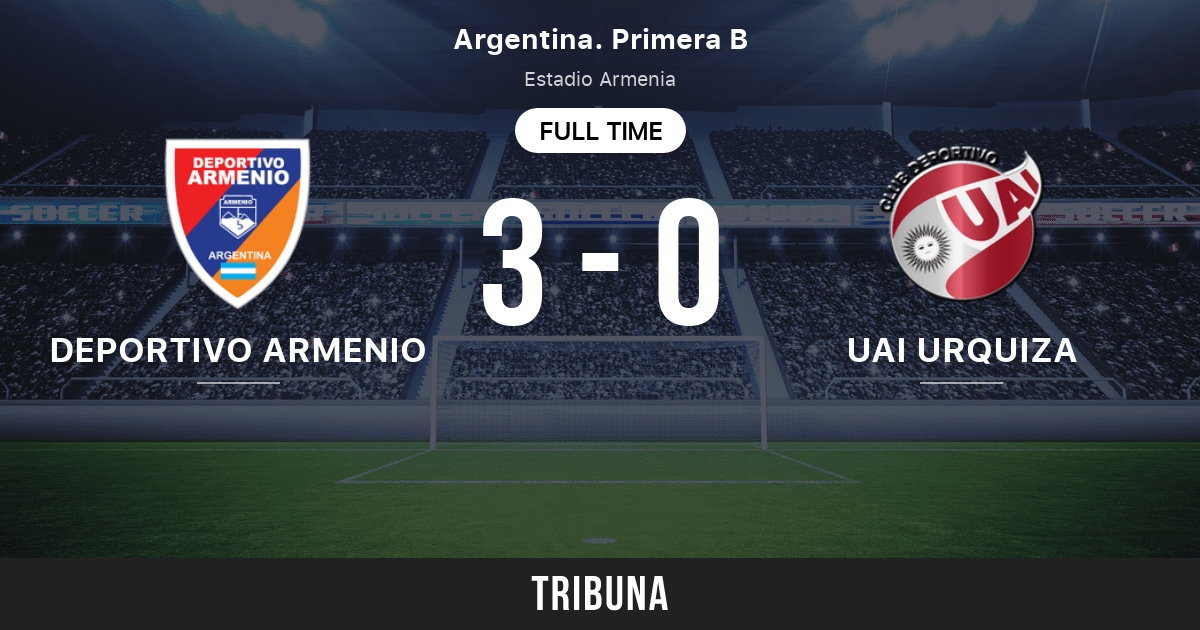 UAI Urquiza vs. Dep. Armenio en vivo: seguí el partido minuto a minuto -  TyC Sports