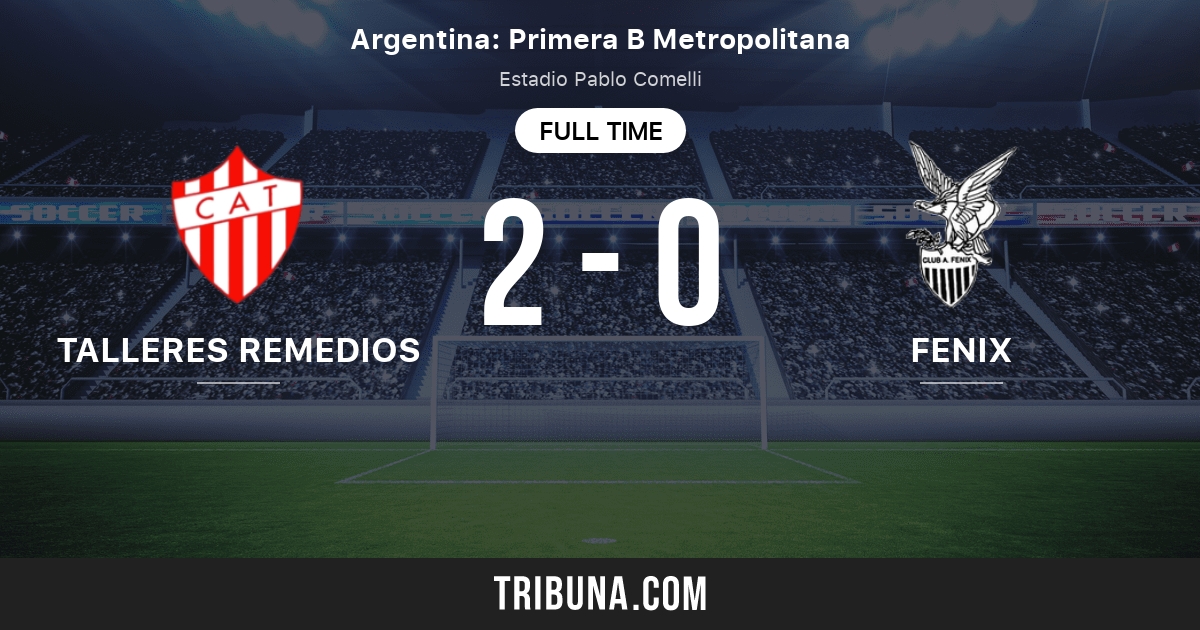 Fénix vs Talleres Remedios Live Match Statistics and Score Result for  Argentina Primera C 