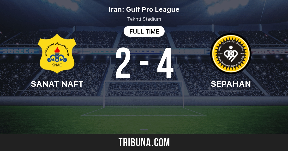 Sepahan S.C. - Sanat Naft Abadan placar ao vivo, H2H e escalações